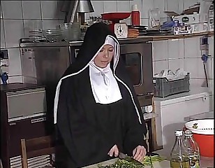 German Nun Assfucked In Kitchen