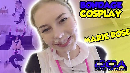 Blonde Cosplay Teen Spy missionary with Shibari Bondage Rope Mimi Cica Trailer#3